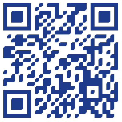 Código QR estilo elegante en azul